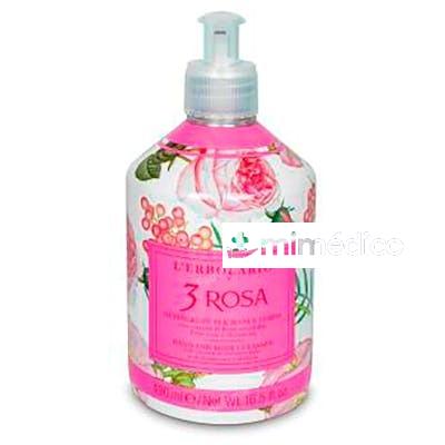 3 ROSAS HOJAS DETERGENTE MANOS Y CUERPO EDICION LIMITADA 490 L´ERBOLARIO