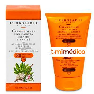 SOLAR SPF 30 ZANAHORIA-SESAMO-KARITE 125 ML  L´ERBOLARIO