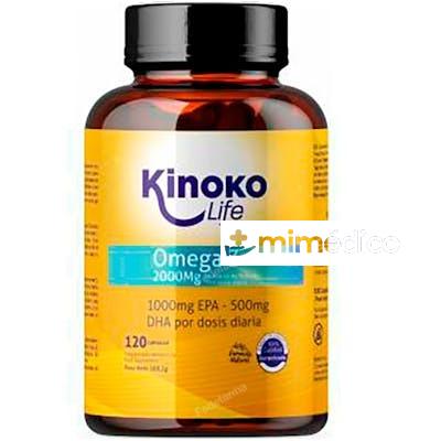 OMEGA 3 2000 MG  500/250 EPA/DHA FISH OIL 120 CAP. KINOKO LIFE