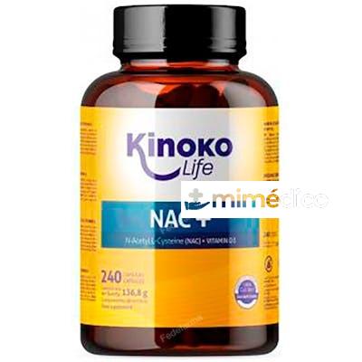 NAC+ N ACETILCISTEINA CON VITAMINA D  240 CP. KINOKO LIFE