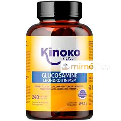 GLUCOSAMINA CONDROITINA CON MSM 240 CAP. KINOKO LIFE