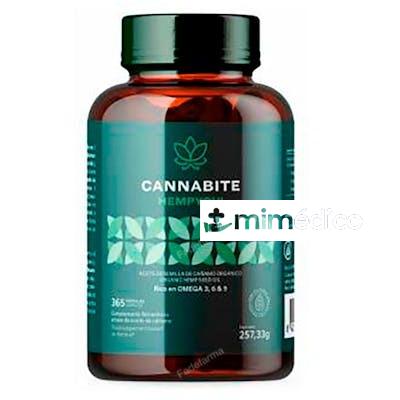 CANNABITE OMEGA 3 6 9 ACEITE DE CAÑAMO 365 CAP. CANNABITE HEMPYOU