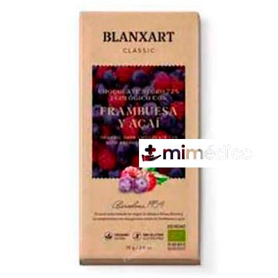 CHOCOLATE 70% FRAMBUESA AÇAI 75 GR ECO BLANXART