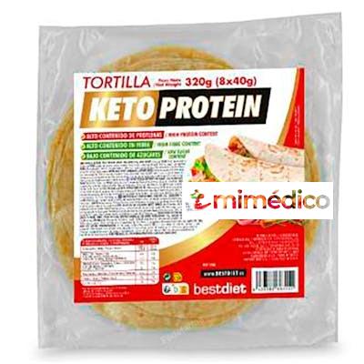 TORTILLAS MEXICANAS 8 UDSX40 GR KETO PROTEIN