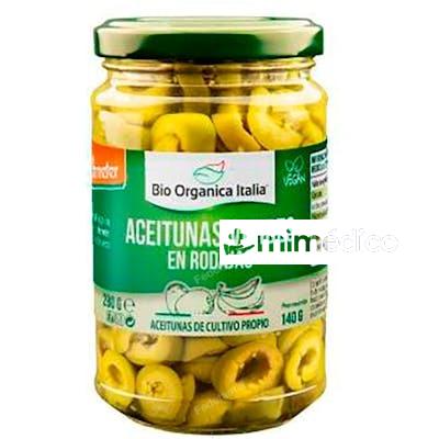 ACEITUNAS VERDES LAMINADAS 140 GR DEMETER BIO ORGANICA ITALIA