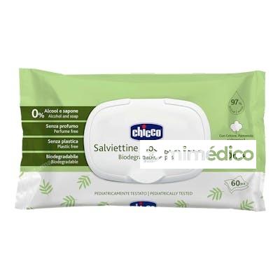 TOALLITAS BIO C/TAPA 60 UD CHICCO