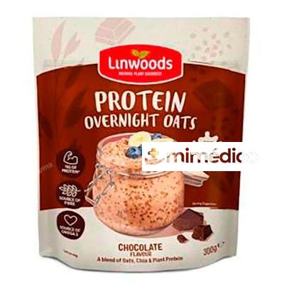PROTEINA AVENA OVERNIGHT CHOCOLATE 300 GR VEGAN LINWOODS
