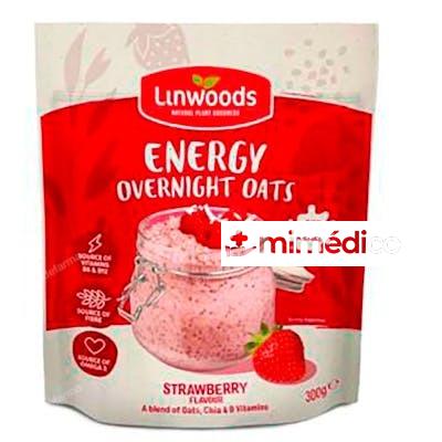 ENERGIA AVENA OVERNIGHT FRESA 300 GR VEGAN LINWOODS