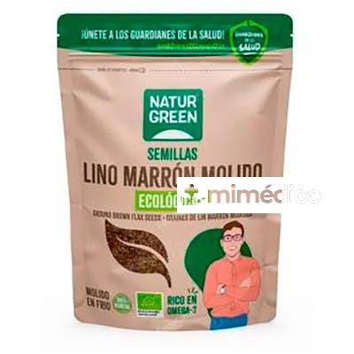 SEMILLAS DE LINO MARRON MOLIDO 150 GR. BIO NATURGREEN