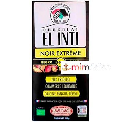 CHOCOLATE NEGRO 100% 100 GR ECO SALDAC