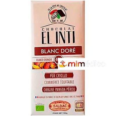 CHOCOLATE BLANCO DORADO 40% 100 GR ECO SALDAC