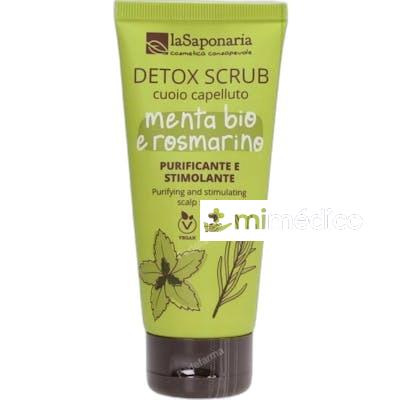 DETOX EXFOLIANTE CUERO CABELLUDO  MENTA-ROMERO 100 ML. LA SAPONARIA
