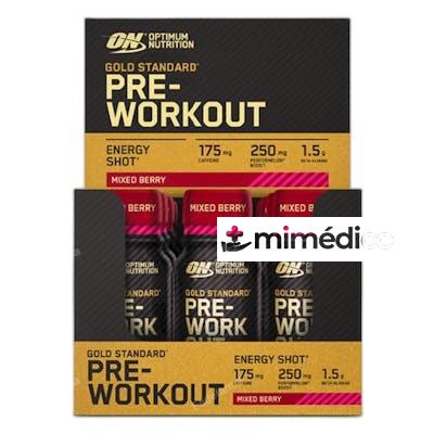 ON GOLD STAND PRE WORKOUT SHOT 12X60M MIXED BERRY OPTIMUM NUTRITION