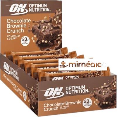 ON CHOCOLATE BROWNIE CRUNCH BAR 10X65G OPTIMUM NUTRITION