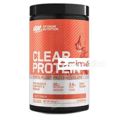 ON GOLD STANDARD CLEAR PLANT 280G PEACH OPTIMUM NUTRITION