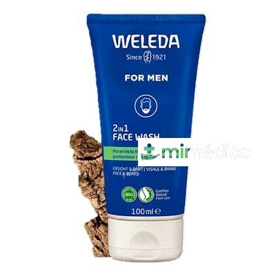 GEL LIMPIADOR  ROSTRO-BARBA 2 EN 1 HOMBRE 100ML. WELEDA