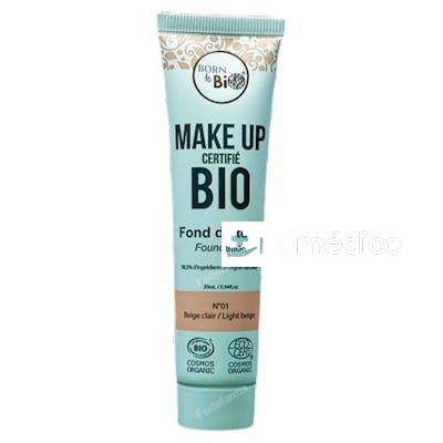 BASE ORGANICA N1 LIGHT BEIGE 25 ML BORN TO BIO