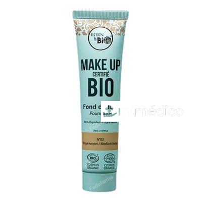 BASE ORGANICA N2 MEDIUM BEIGE 25 ML BORN TO BIO
