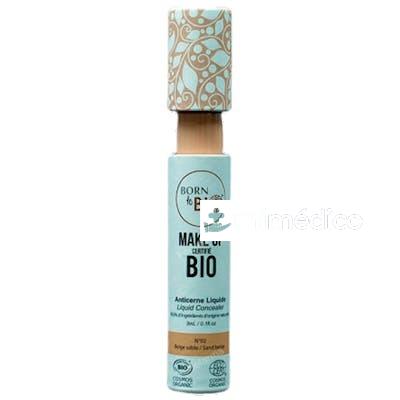 CORRECTOR LIQUIDO ORGANICO N2 SANDY BEIGE 3 ML BORN TO BIO