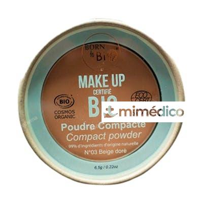 POLVOS COMPACTOS ORGANICOS N3 GOLDEN BEIGE 6,5 GR. BORN TO BIO
