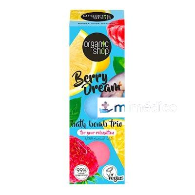 TRIO DE BOMBAS DE BAÑO BERRY DREAM 85 GR. ORGANIC SHOP