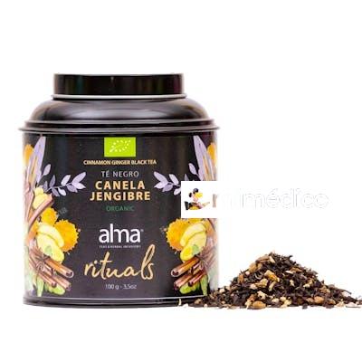 ALMA RITUAL TE NEGRO CANELA JENGIBRE LATA 100 GR ECO ALMA RITUAL