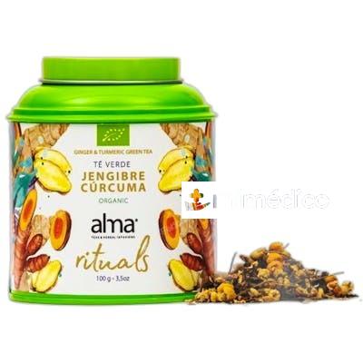 ALMA RITUAL TE VERDE JENGIBRE CURCUMA LATA 100 GR ECO ALMA RITUAL