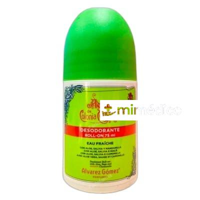 AGUA DE COLONIA CONCENTRADA DESODORANTE ROLLON FRESCO 75 ML ALVAREZ_GOMEZ