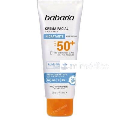SOLAR ACIDO HIALURONICO CREMA FACIAL SPF50 75 ML BABARIA