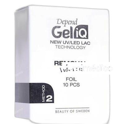 GEL IQ BANDAS PARA QUITAESMALTES 10 U BETER