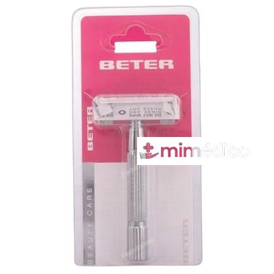 MAQUINILLA DE AFEITAR CLASICA INOXIDABLE 1 PZ BETER