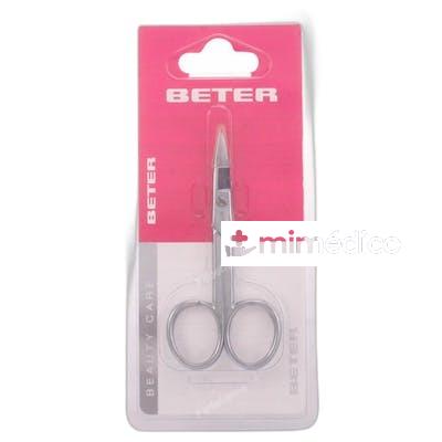 TIJERAS MANICURA UNAS CURVA CROMADA 1 PZ BETER