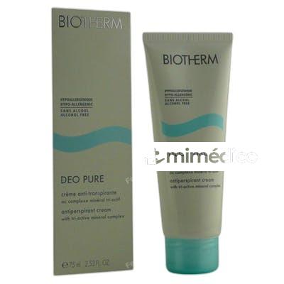 DEO PURE ANTIPERSPIRANT CREAM 75 ML BIOTHERM