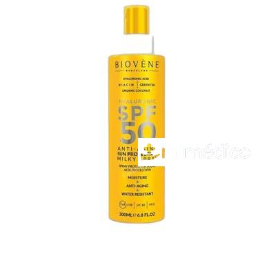 HYALURONIC ANTIAGING PROTECCION SOLAR LECHE SPF50 200 ML BIOVENE