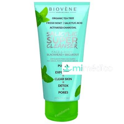 SALICYCLIC SUPER CLEANSER FACE BODY BLACKHEAD BREAKOUT 200 M BIOVENE