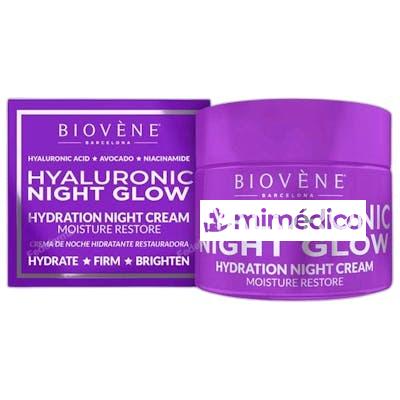 HYALURONIC NIGHT GLOW HYDRATION NIGHT CREAM MOISTURE RESTORE BIOVENE