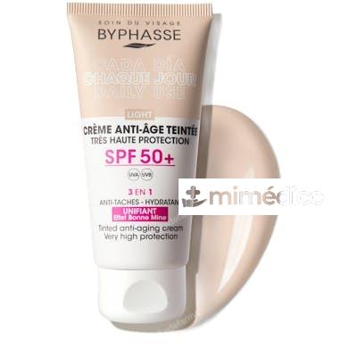 CREMA FACIAL ANTIEDAD CON COLOR SPF50 LIGHT 50 ML BYPHASSE