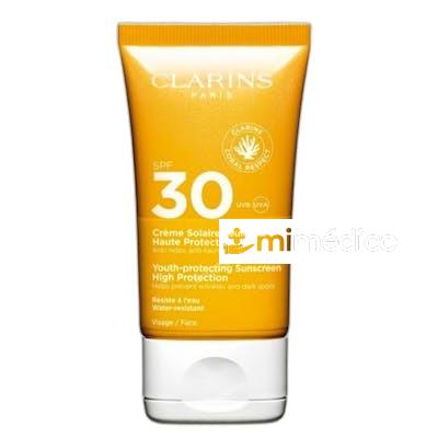 SOLAR CREMA TACTO SECO ROSTRO UVAUVB30 50 ML CLARINS