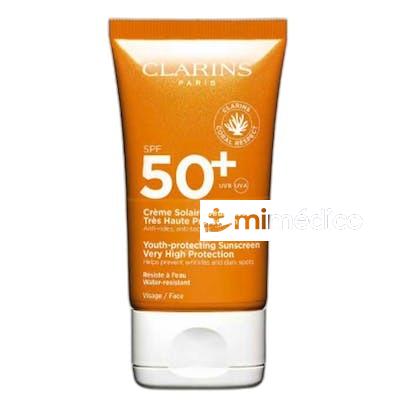 SOLAR CREMA TACTO SECO ROSTRO UVAUVB50 50 ML CLARINS