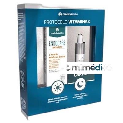 ENDOCARE RADIANCE C FERULIC EDAFENSE SERUM ESTUCHE 2 PZ ENDOCARE