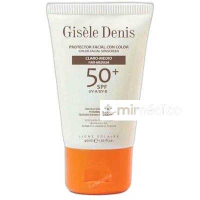PROTECTOR FACIAL CON COLOR SPF 50 CLAROMEDIO GISELE DENIS
