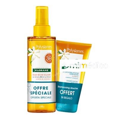 SPRAY SOLAR SPF30 POLYSIANES MONOI Y TAMANU BIO LOTE 2 PZ KLORANE