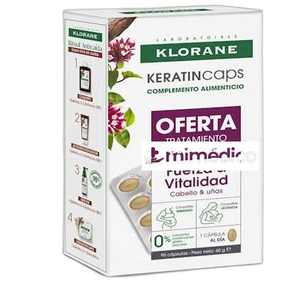 KERATINCAPS CAPSULAS PARA FORTALECER Y REVITALIZAR EL CABELL KLORANE