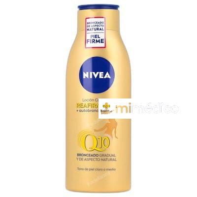 Q10 REAFIRMANTE Y AUTOBRONCEADORA BODY MILK 400 ML NIVEA