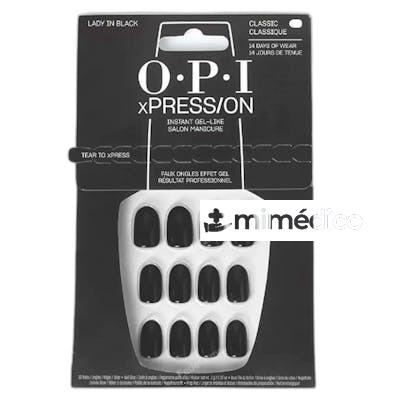 OPI XPRESSON UNAS ARTIFICIALES TONOS ICONICOS LADY IN BLACK OPI