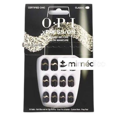 OPI XPRESSON UNAS ARTIFICIALES NAIL ART CERTIFIED CHIC 30 U OPI