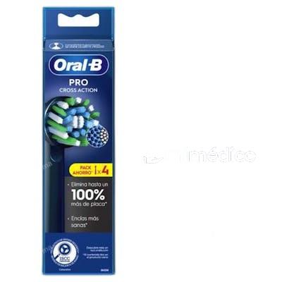 PRO CROSS ACTION CABEZALES NEGRO 4 U ORAL-B