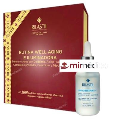 PROGRESSION RUTINA ANTIARRUGAS Y ILUMINADORA ESTUCHE 2 PZ RILASTIL