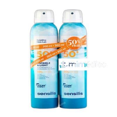 INVISIBLE LIGHT SPRAY CORPORAL SPF50 PROMO 2 X 200 ML SENSILIS