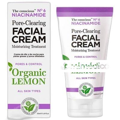 NIACINAMIDE PORECLEARING FACIAL CREAM ORGANIC LEMON 50 ML THE CONSCIOUS